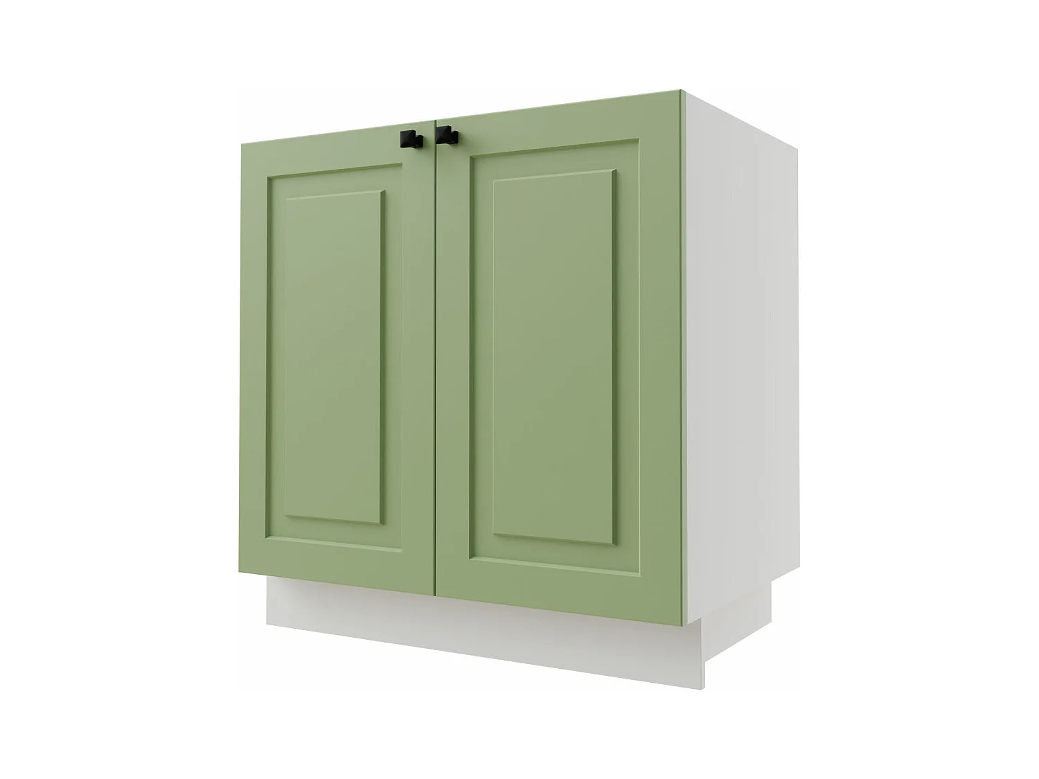 SPÜLENUNTERSCHRANK Rimini D8Z/80 Farngrün / Weiß 80 / 50 / 82cm