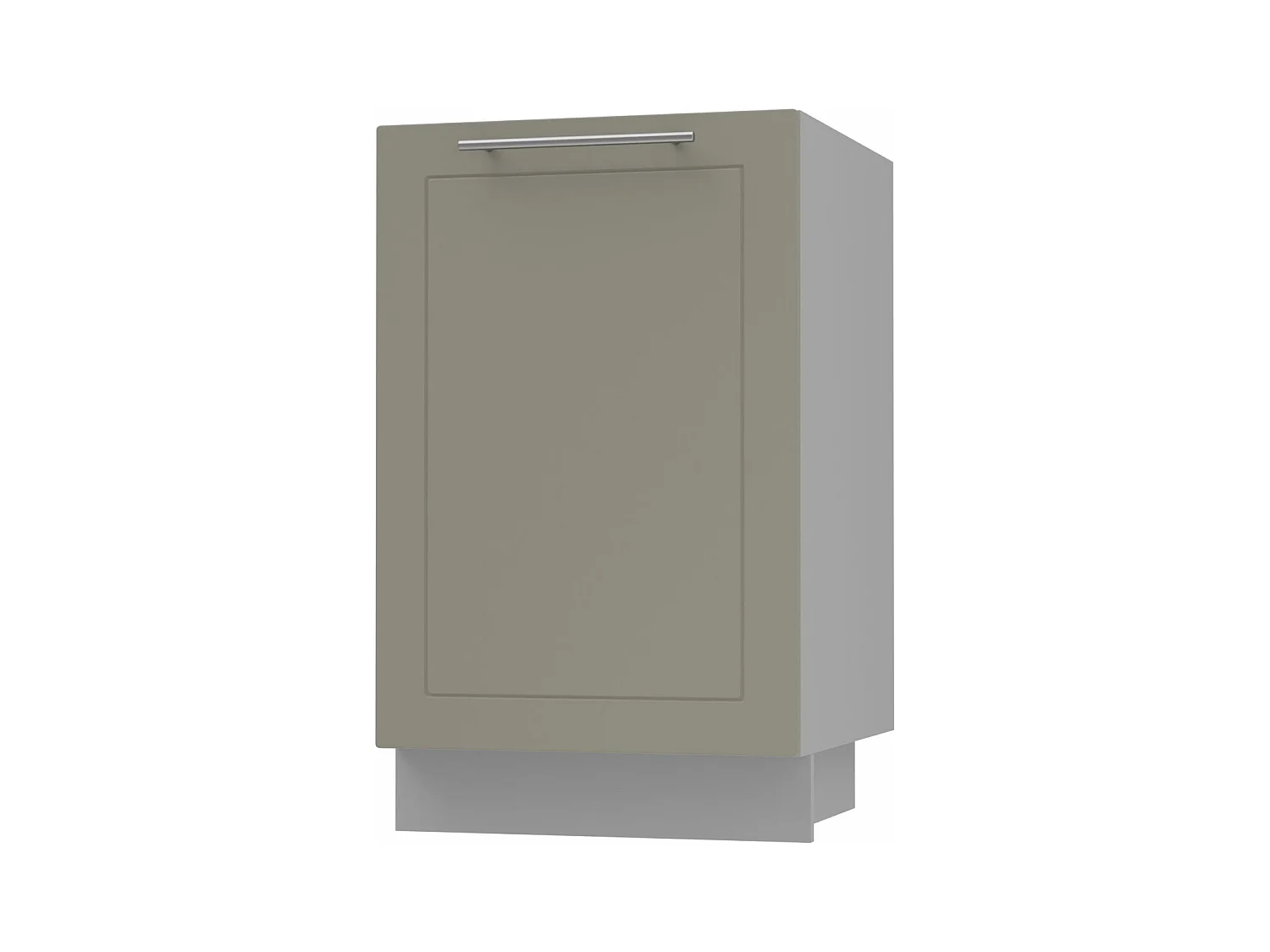 KÜCHENUNTERSCHRANK Kvantum D1D/50 Beige Matt / Grau Matt 50 / 50 / 82cm