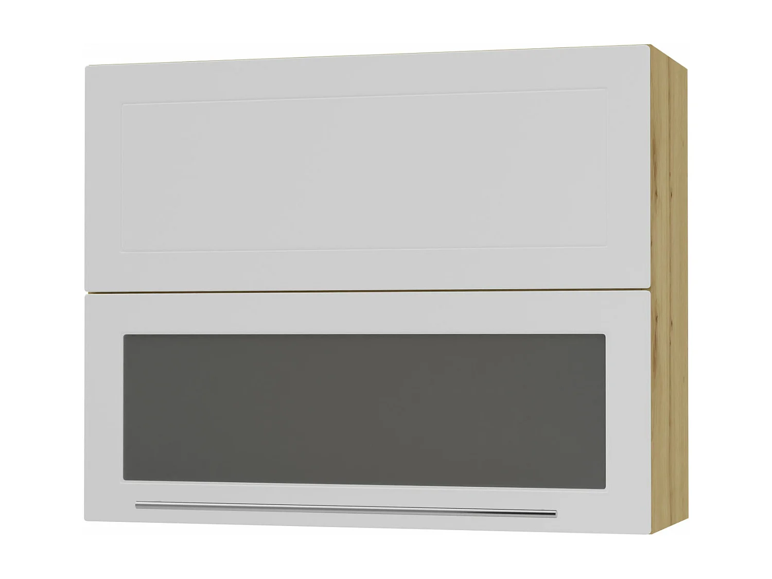 KÜCHENHÄNGESCHRANK Kvantum W8BS/90 Weiß Matt / Eiche Artisan Matt 90 / 32,5 / 72cm