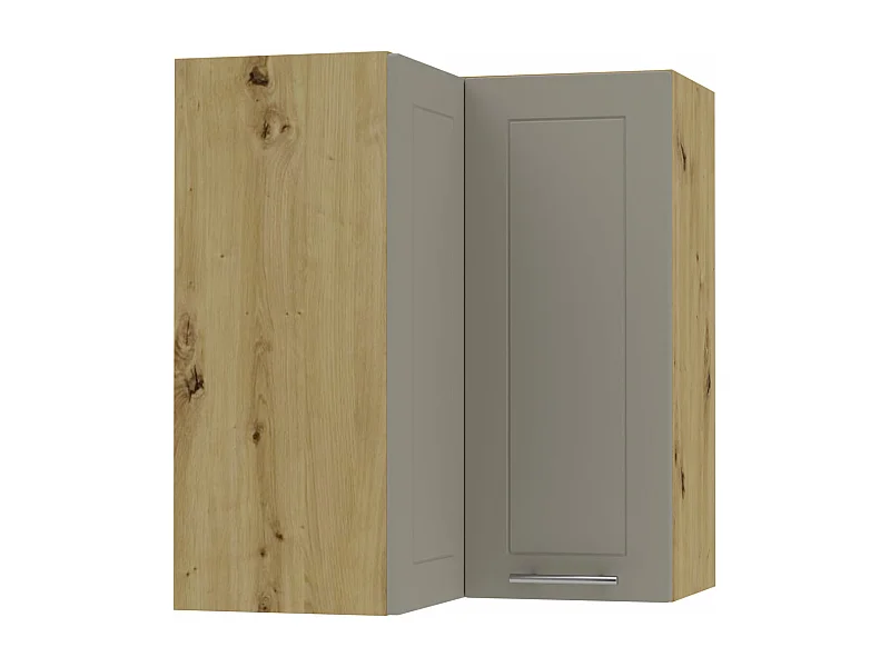 ECKHÄNGESCHRANK Kvantum W12/60 Beige Matt / Eiche Artisan Matt 60 / 60 / 72cm