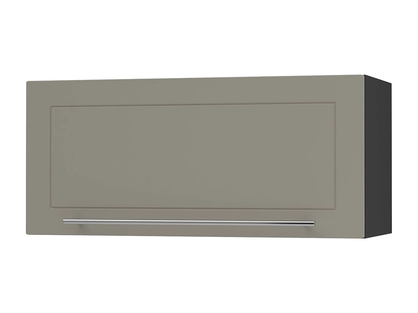 KLAPPHÄNGESCHRANK Kvantum W4B/80-AV Beige Matt / Schwarz Matt 80 / 32,5 / 36cm