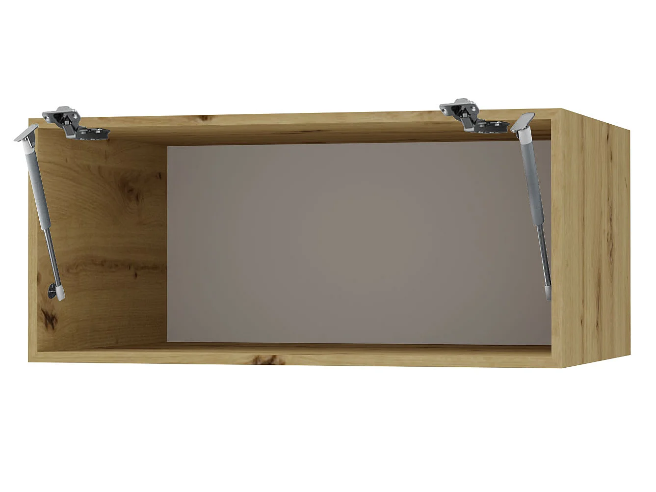 KLAPPHÄNGESCHRANK Kvantum W6B/80 Beige Matt / Eiche Artisan Matt 80 / 59 / 36cm