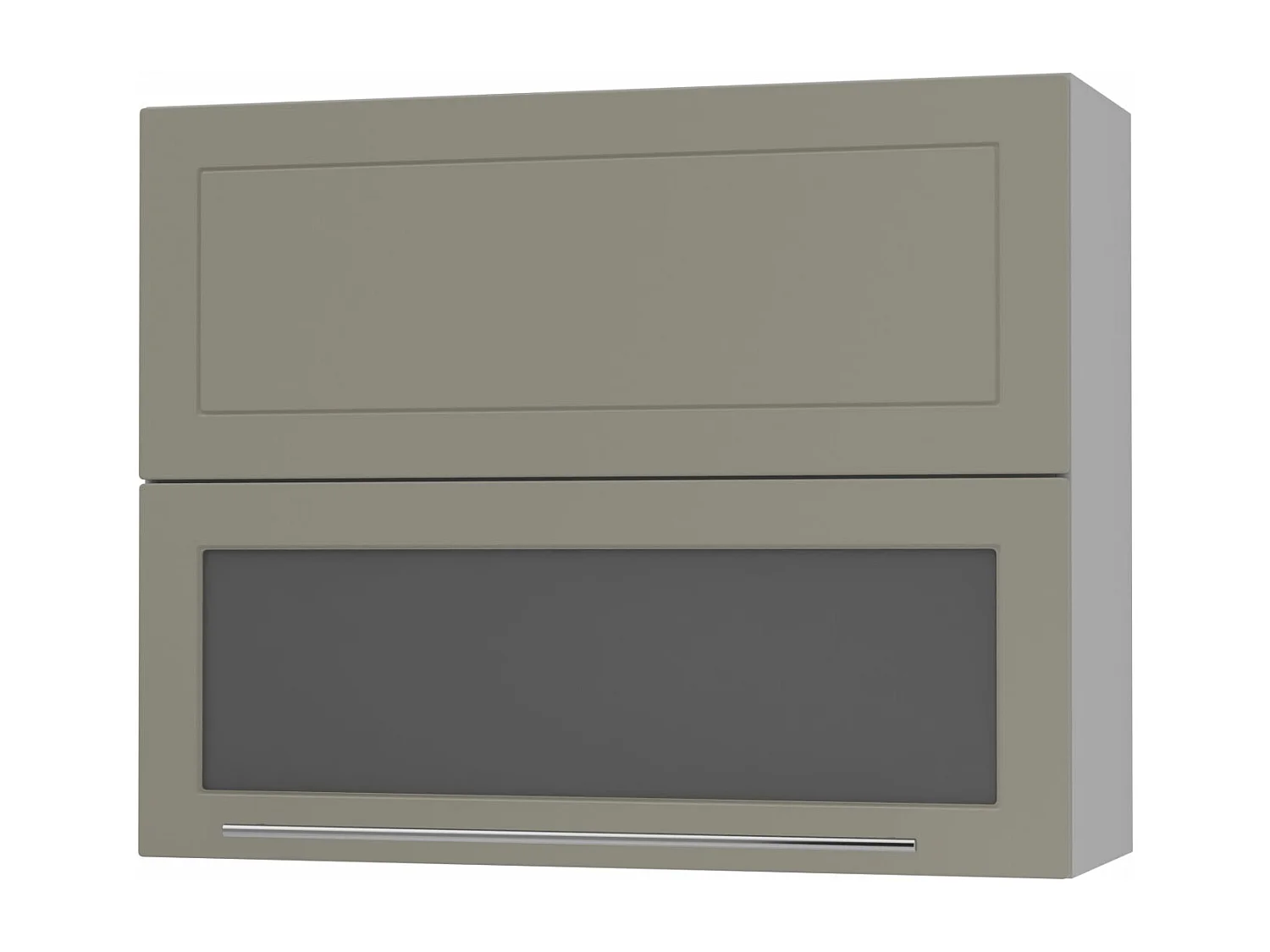 KÜCHENHÄNGESCHRANK Kvantum W8BS/90 Beige Matt / Grau Matt 90 / 32,5 / 72cm