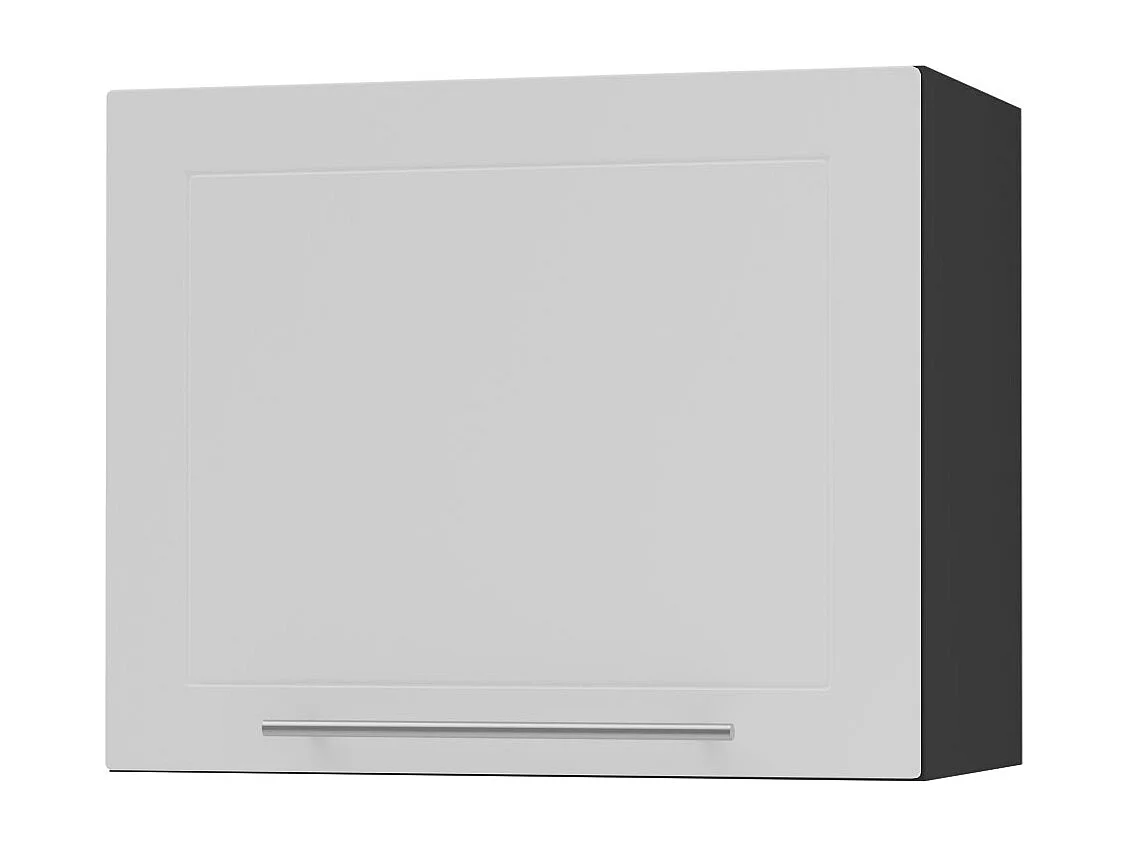 KLAPPHÄNGESCHRANK Kvantum W8/60 Weiß Matt / Schwarz Matt 60 / 32,5 / 50cm