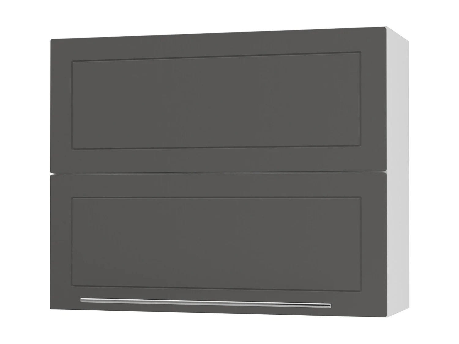 KÜCHENHÄNGESCHRANK Kvantum W8B/90 Graphit Matt / Weiß Matt 90 / 32,5 / 72cm