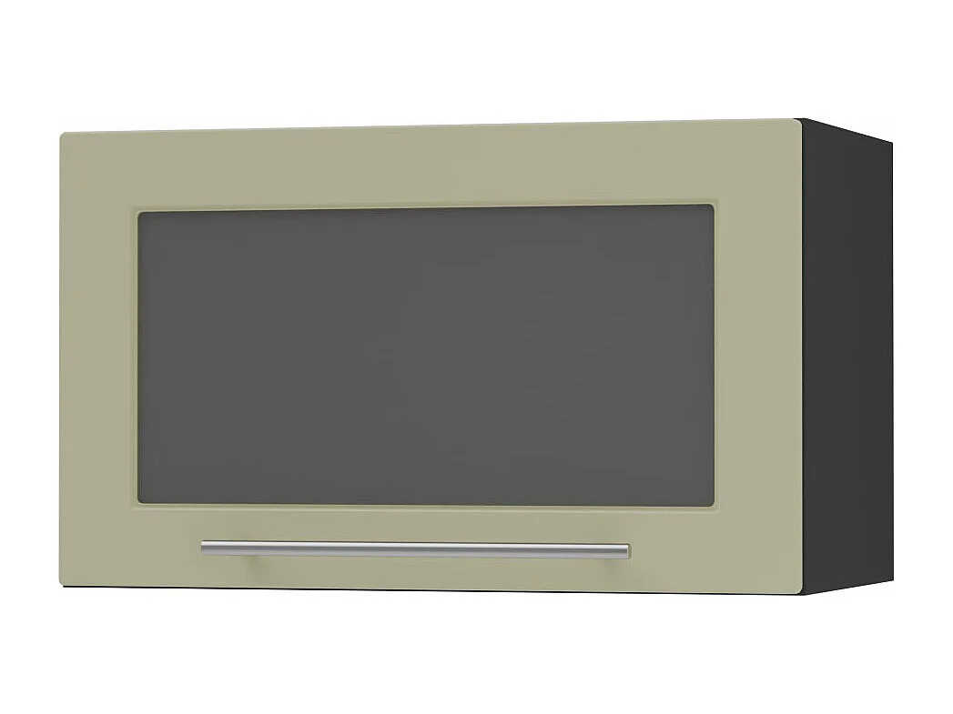 KLAPPHÄNGESCHRANK Kvantum W4BS/60 Vanille Matt / Schwarz Matt 60 / 32,5 / 36cm