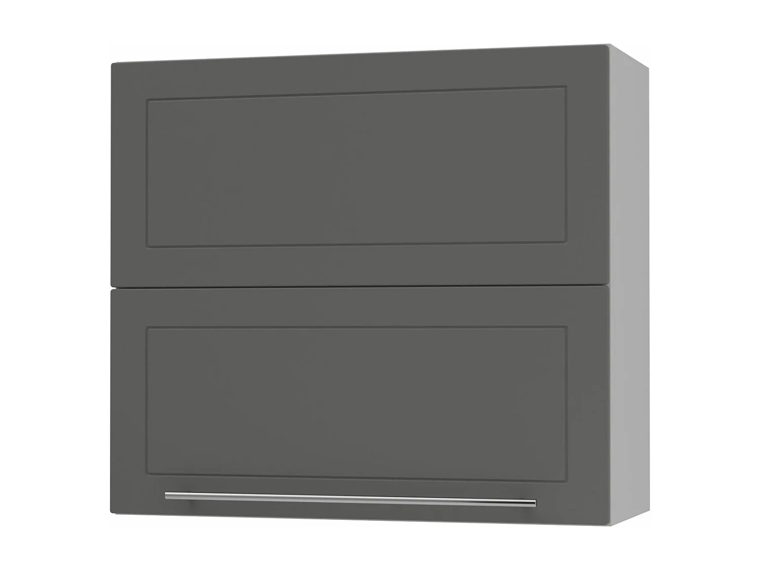 KÜCHENHÄNGESCHRANK Kvantum W8B/80 Graphit Matt / Grau Matt 80 / 32,5 / 72cm