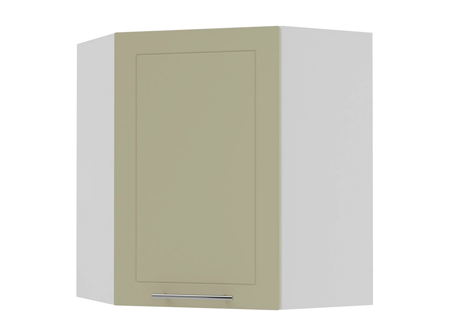 KÜCHENHÄNGESCHRANK Kvantum W10/60 Vanille Matt / Weiß Matt 60 / 60 / 72cm