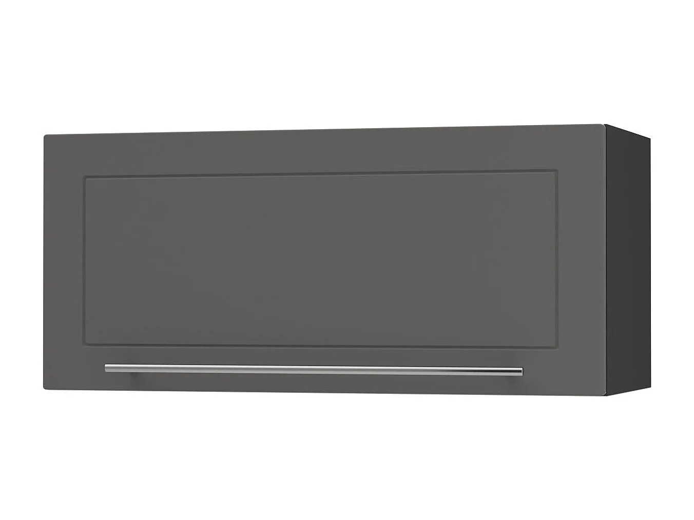 KLAPPHÄNGESCHRANK Kvantum W4B/80-AV Graphit Matt / Schwarz Matt 80 / 32,5 / 36cm