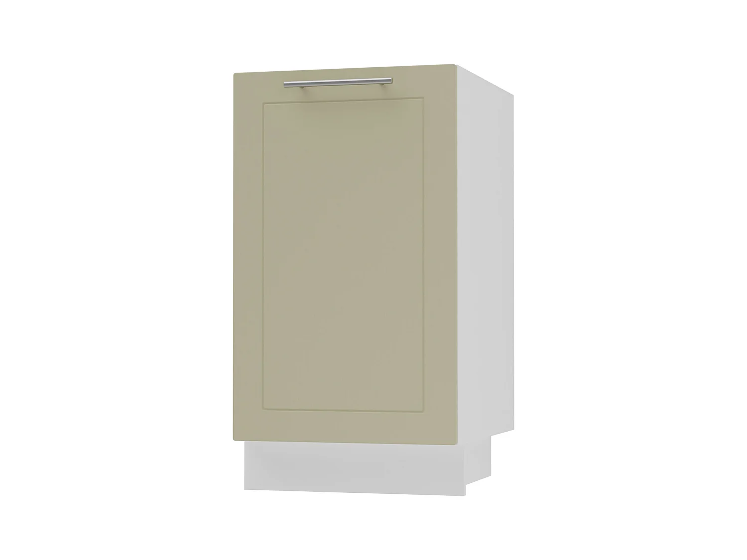 KÜCHENUNTERSCHRANK Kvantum D1D/45 Vanille Matt / Weiß Matt 45 / 50 / 82cm