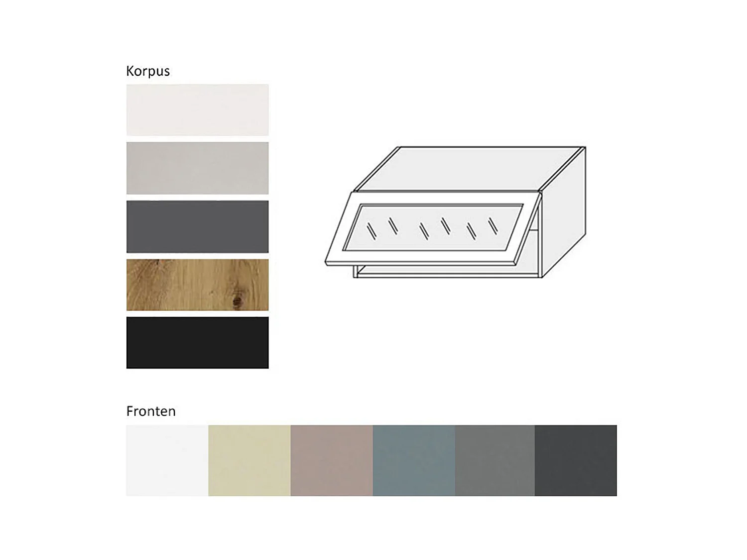 KLAPPHÄNGESCHRANK Kvantum W4BS/80 Weiß Matt / Weiß Matt 80 / 32,5 / 36cm