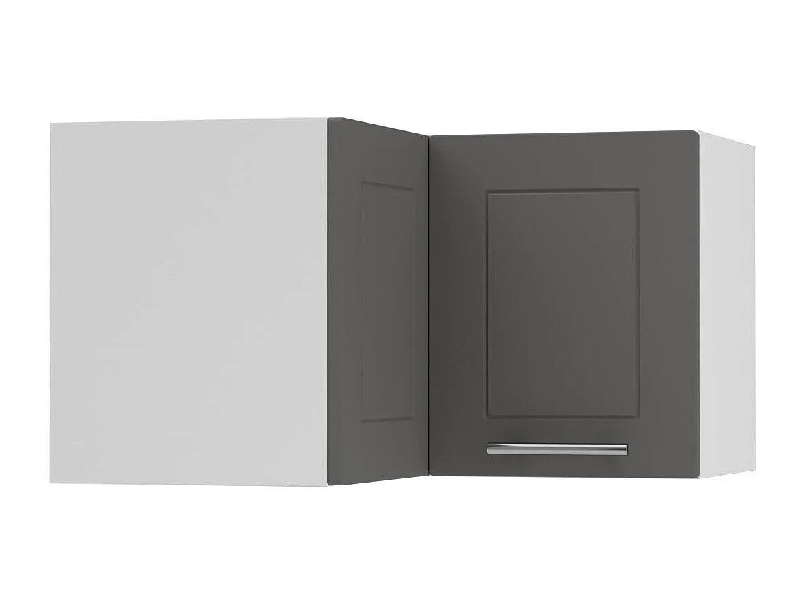 ECKHÄNGESCHRANK Kvantum W12/60/36 Graphit Matt / Weiß Matt 60 / 60 / 36cm