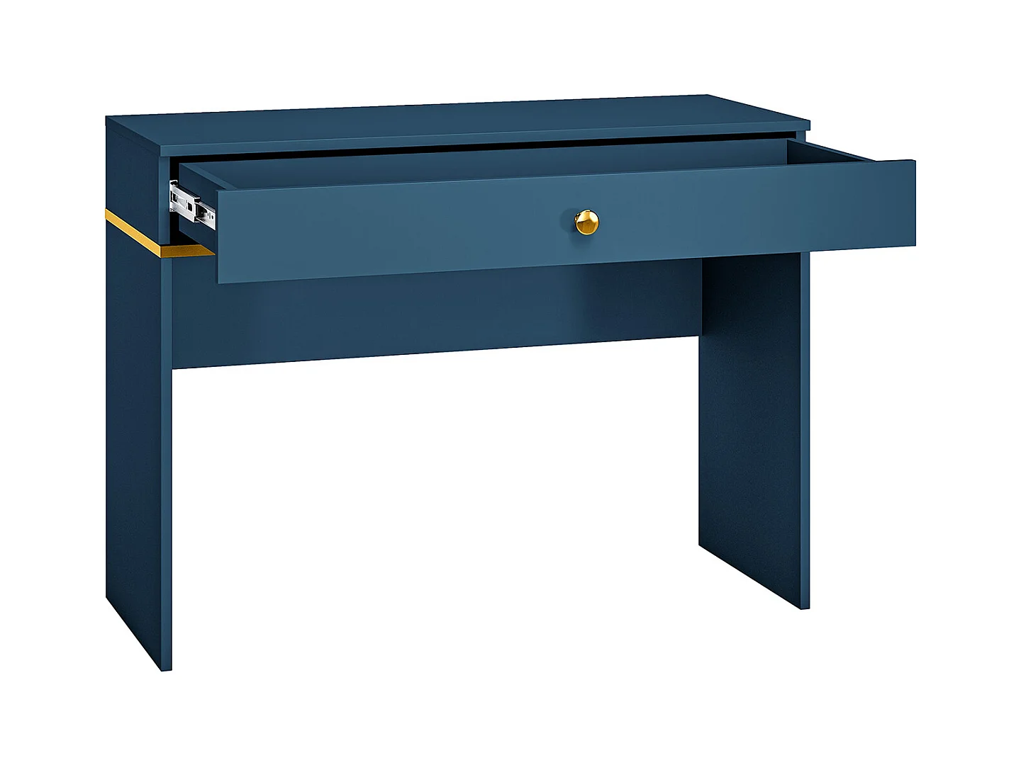 SCHMINKTISCH Marine dunkelblau / gold 100 / 40 / 79cm