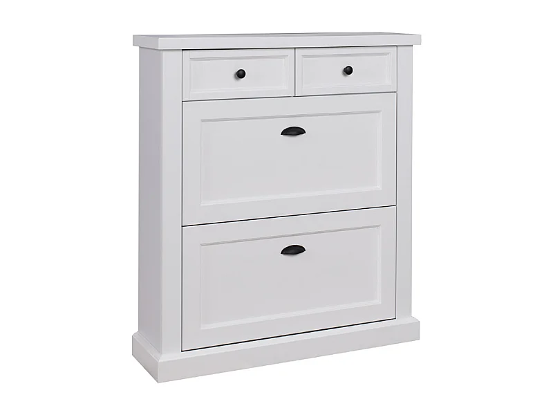 SCHUHSCHRANK Galineo 97,5 / 27,5 / 110cm weiß