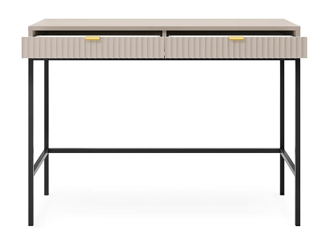 SCHREIBTISCH Nova Kaschmir / Schwarz 104 / 50 / 78cm