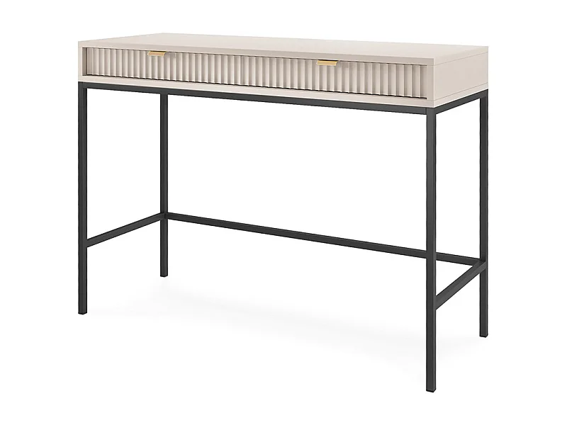 SCHREIBTISCH Nova Kaschmir / Schwarz 104 / 50 / 78cm