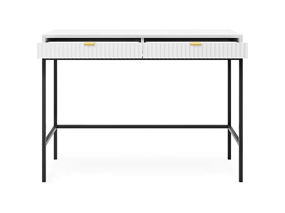 SCHREIBTISCH Nova Weiß / Schwarz 104 / 50 / 78cm