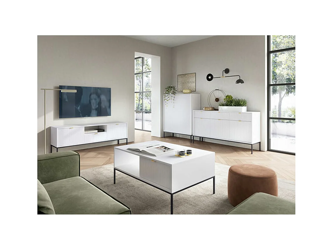 SCHREIBTISCH Nova Weiß / Schwarz 104 / 50 / 78cm