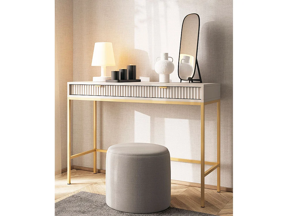 SCHREIBTISCH Nova Kaschmir / Gold 104 / 50 / 78cm