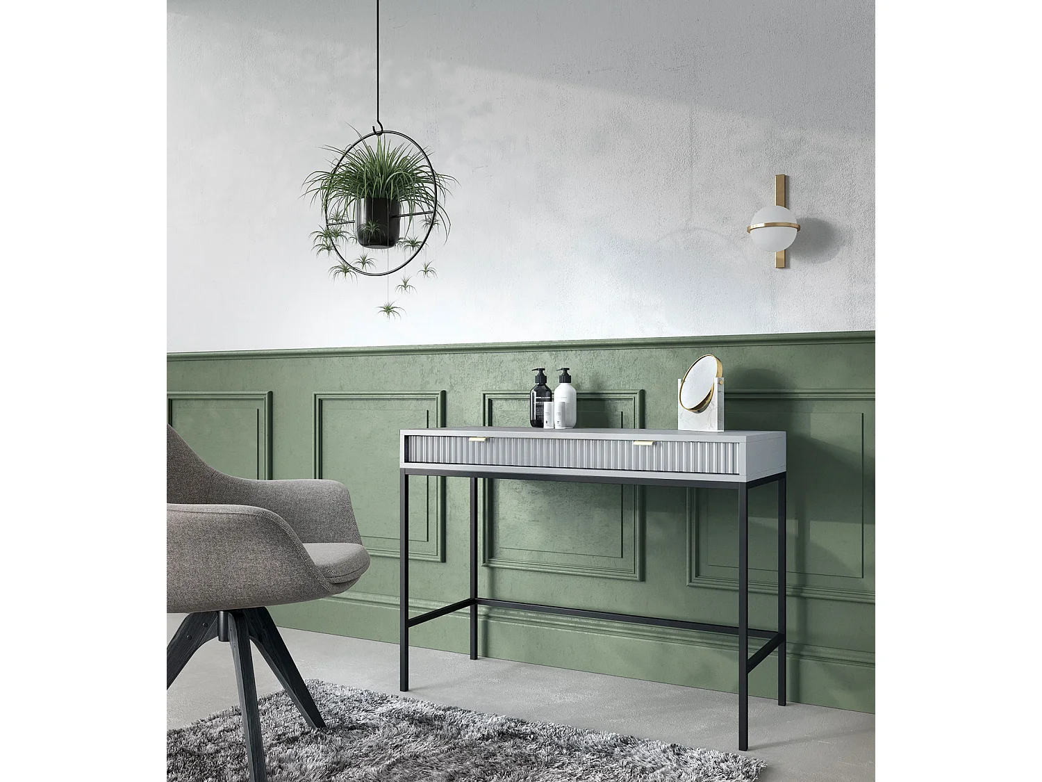 SCHREIBTISCH Nova Kaschmir / Grau 104 / 50 / 78cm