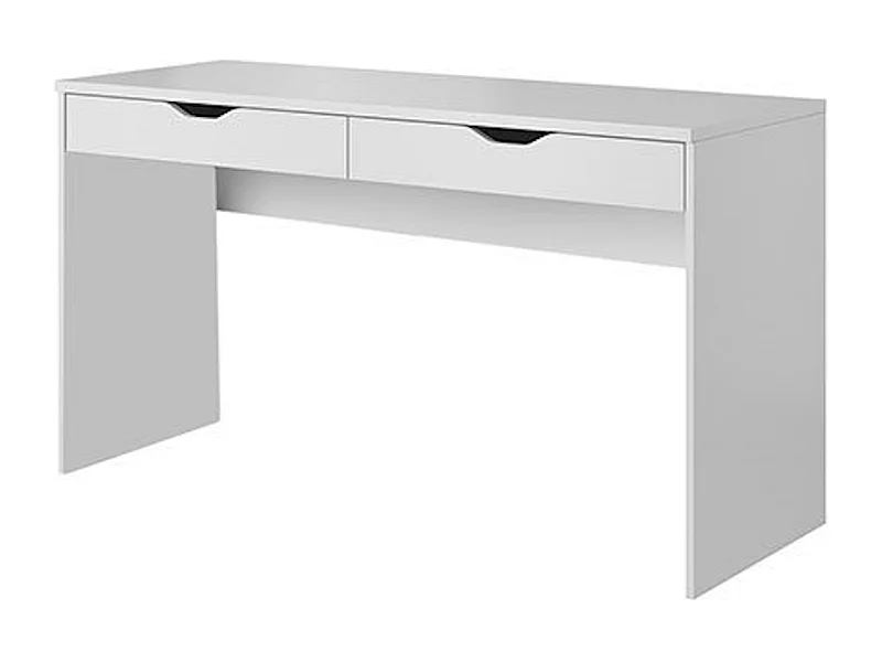 SCHREIBTISCH MIT ROLLCONTAINER Mati weiß 138 / 50 / 76cm