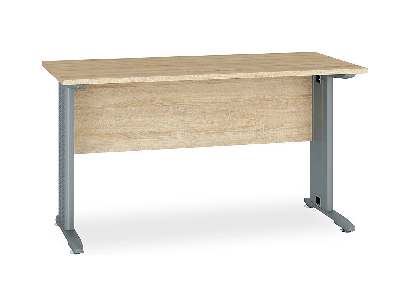SCHREIBTISCH MIT TASTATURAUSZUG Optima Sonoma Eiche hell 138 / 100 / 76cm