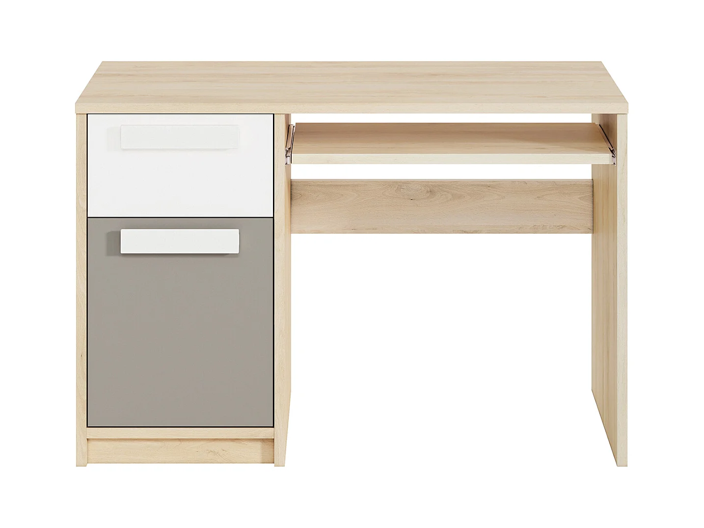 SCHREIBTISCH Drop Fjord Buche / weiß / grau 119 / 55 / 79cm