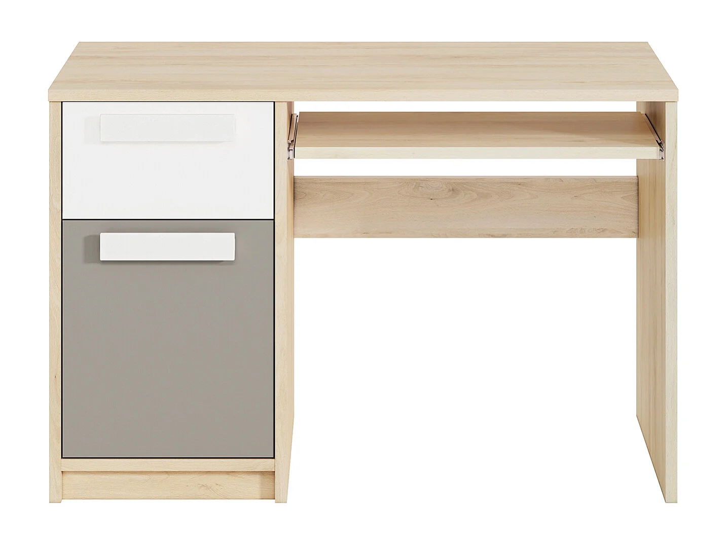 SCHREIBTISCH Drop Fjord Buche / weiß / grau 119 / 55 / 79cm