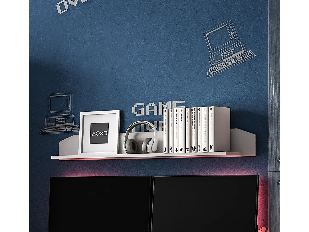 WANDREGAL Terni silbergrau 117 / 20 / 14,5cm