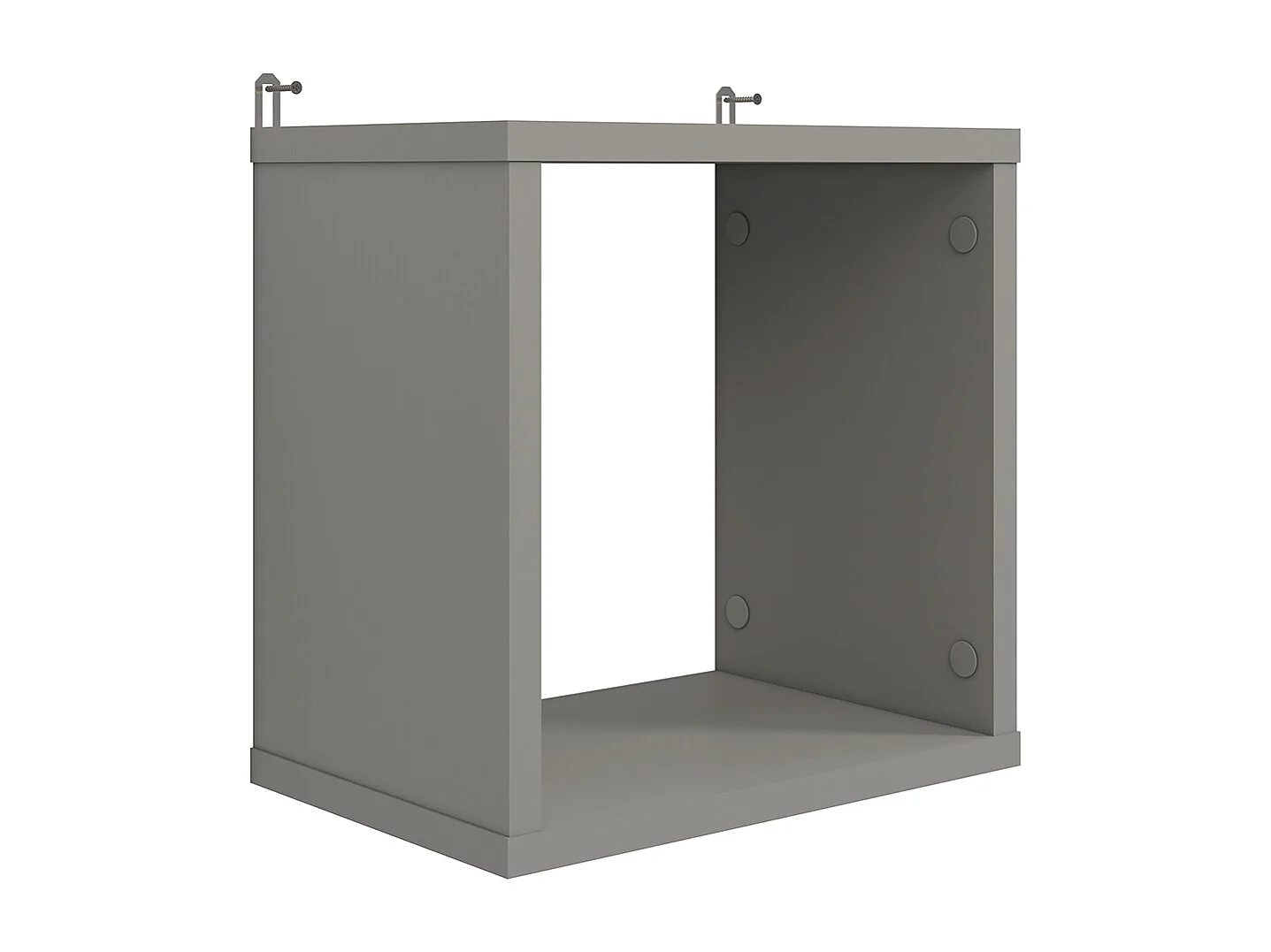 WANDREGAL Drop weiß / grau / Fjord Buche 92 / 22 / 42cm