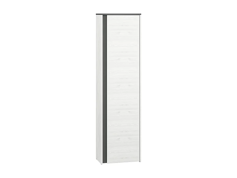GARDEROBENSCHRANK Hyga Pinie weiß / anthrazit 54 / 34 / 198cm