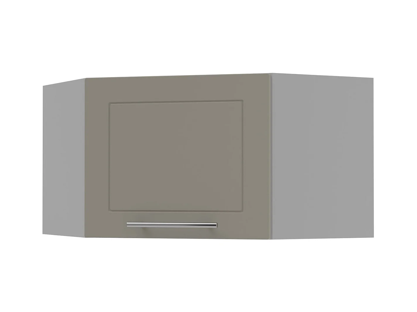 ECKHÄNGESCHRANK Kvantum W10/60/36 Beige Matt / Grau Matt 60 / 60 / 36cm