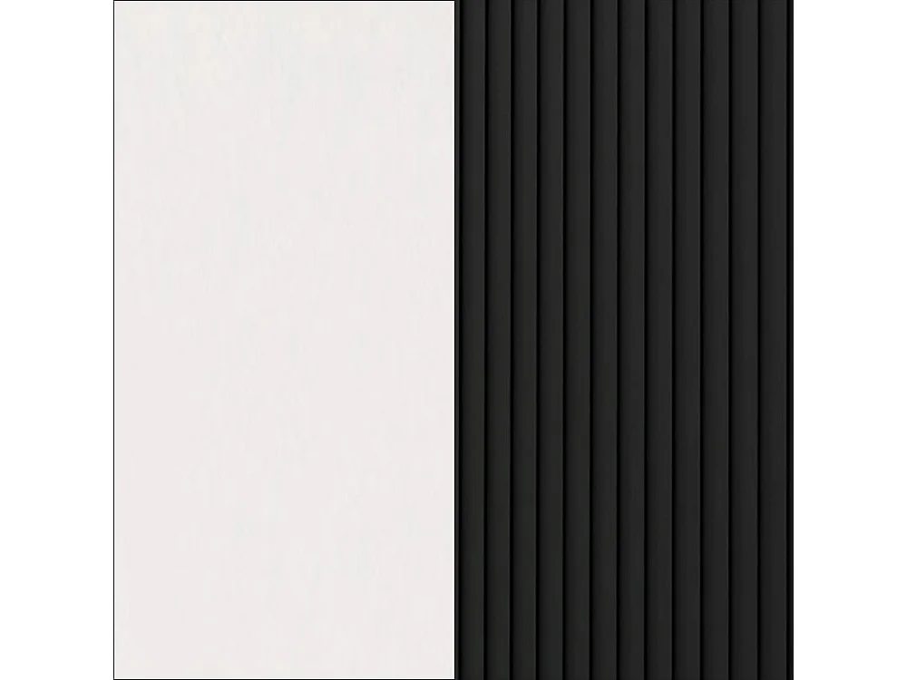 KÜCHENHÄNGESCHRANK Lamello W4/50 Schwarz Matt / Weiß 50 / 32,5 / 96cm
