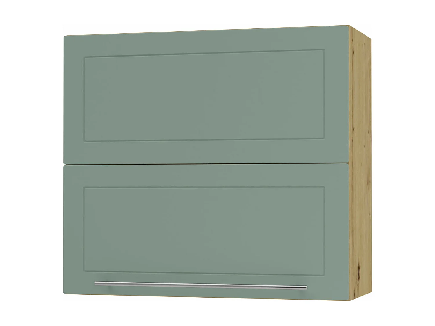 KÜCHENHÄNGESCHRANK Kvantum W8B/80 Mint Matt / Eiche Artisan Matt 80 / 32,5 / 72cm