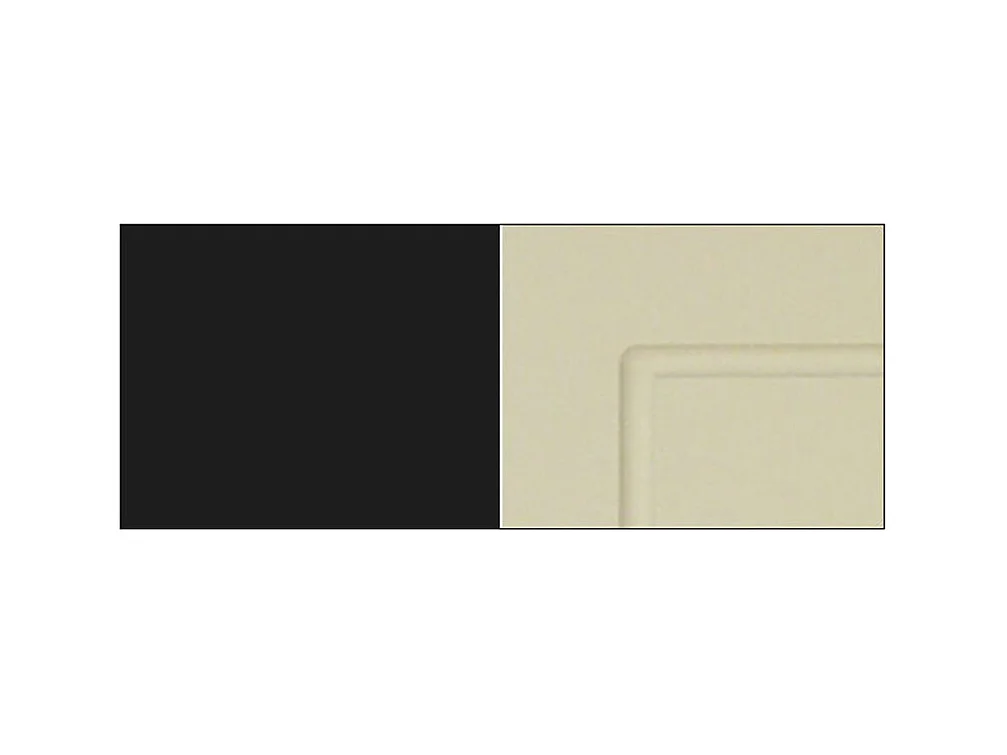 KÜCHENUNTERSCHRANK Kvantum D1D/30 Vanille Matt / Schwarz Matt 30 / 50 / 82cm