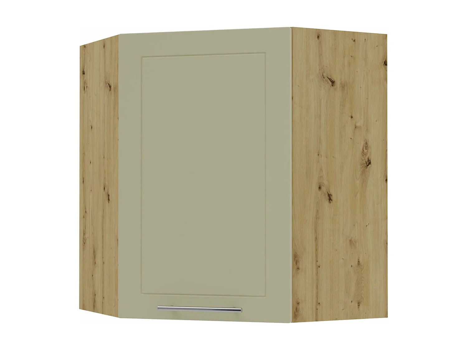 KÜCHENHÄNGESCHRANK Kvantum W10/60 Vanille Matt / Eiche Artisan Matt 60 / 60 / 72cm