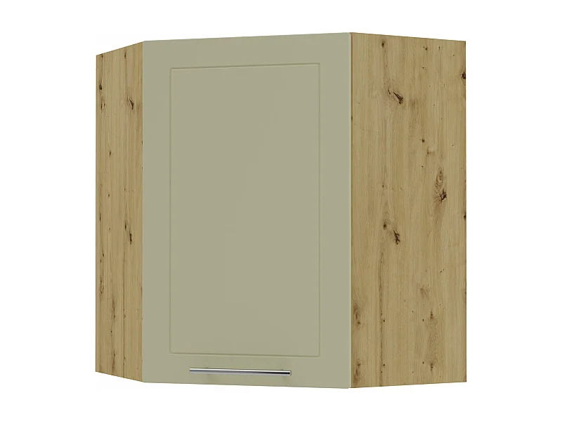 KÜCHENHÄNGESCHRANK Kvantum W10/60 Vanille Matt / Eiche Artisan Matt 60 / 60 / 72cm