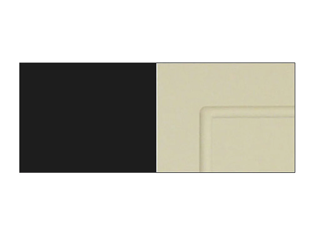 KÜCHENHÄNGESCHRANK Kvantum W8BS/90 Vanille Matt / Schwarz Matt 90 / 32,5 / 72cm