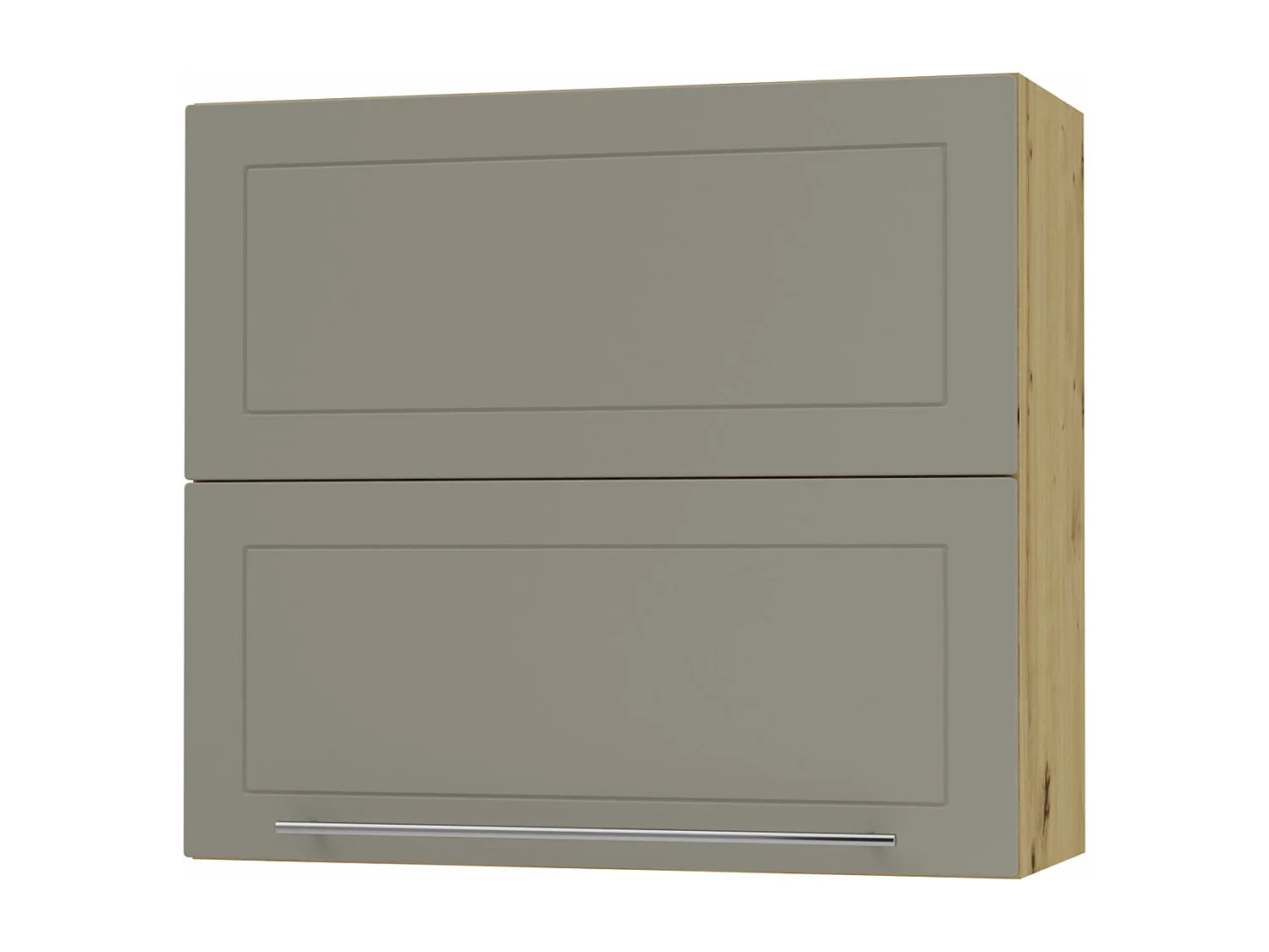 KÜCHENHÄNGESCHRANK Kvantum W8B/80 Beige Matt / Eiche Artisan Matt 80 / 32,5 / 72cm