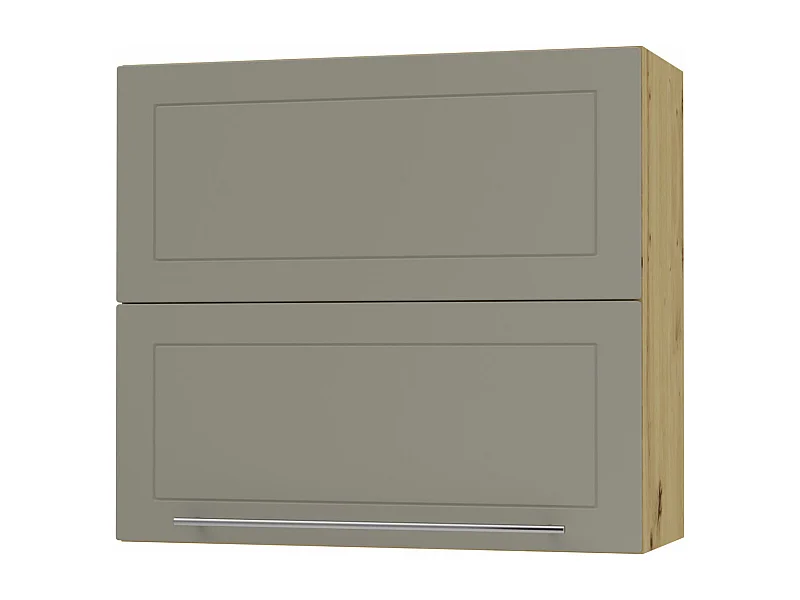 KÜCHENHÄNGESCHRANK Kvantum W8B/80 Beige Matt / Eiche Artisan Matt 80 / 32,5 / 72cm