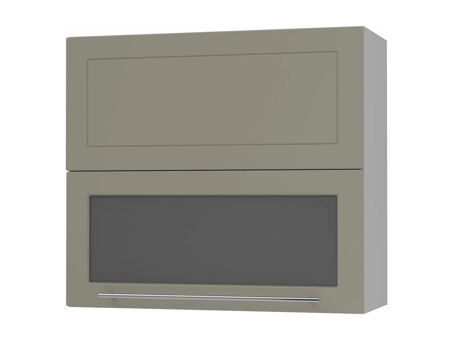 KÜCHENHÄNGESCHRANK Kvantum W8BS/80 Beige Matt / Grau Matt 80 / 32,5 / 72cm