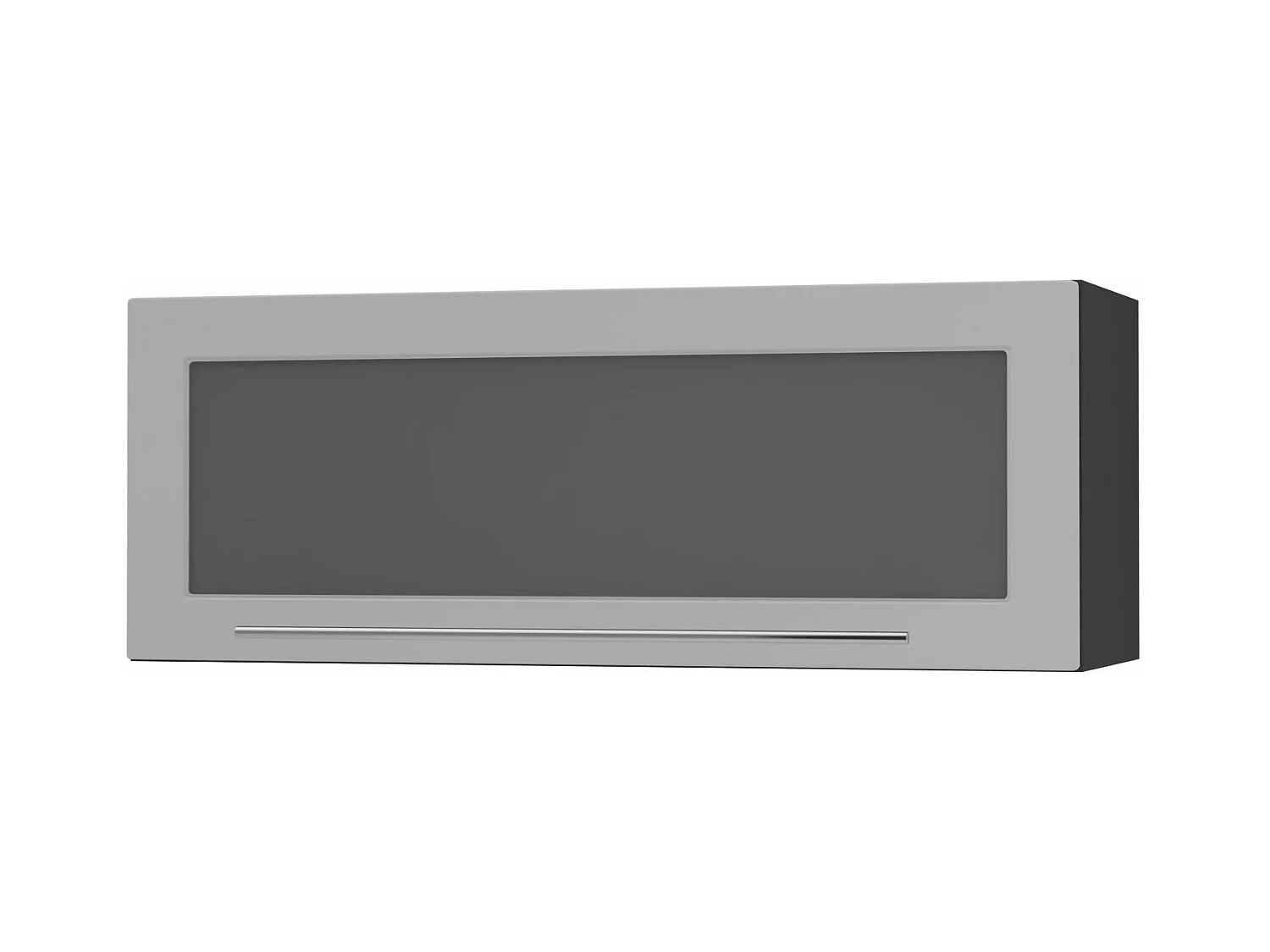 KÜCHENHÄNGESCHRANK Kvantum W4BS/90-AV Dust Grey Matt / Schwarz Matt 90 / 32,5 / 36cm