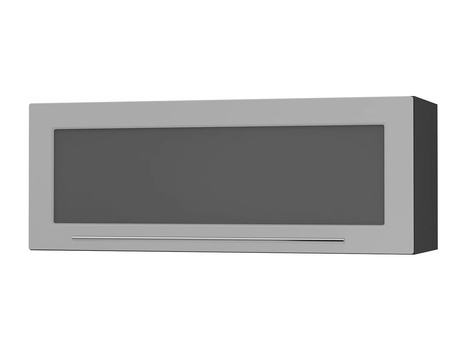 KÜCHENHÄNGESCHRANK Kvantum W4BS/90-AV Dust Grey Matt / Schwarz Matt 90 / 32,5 / 36cm