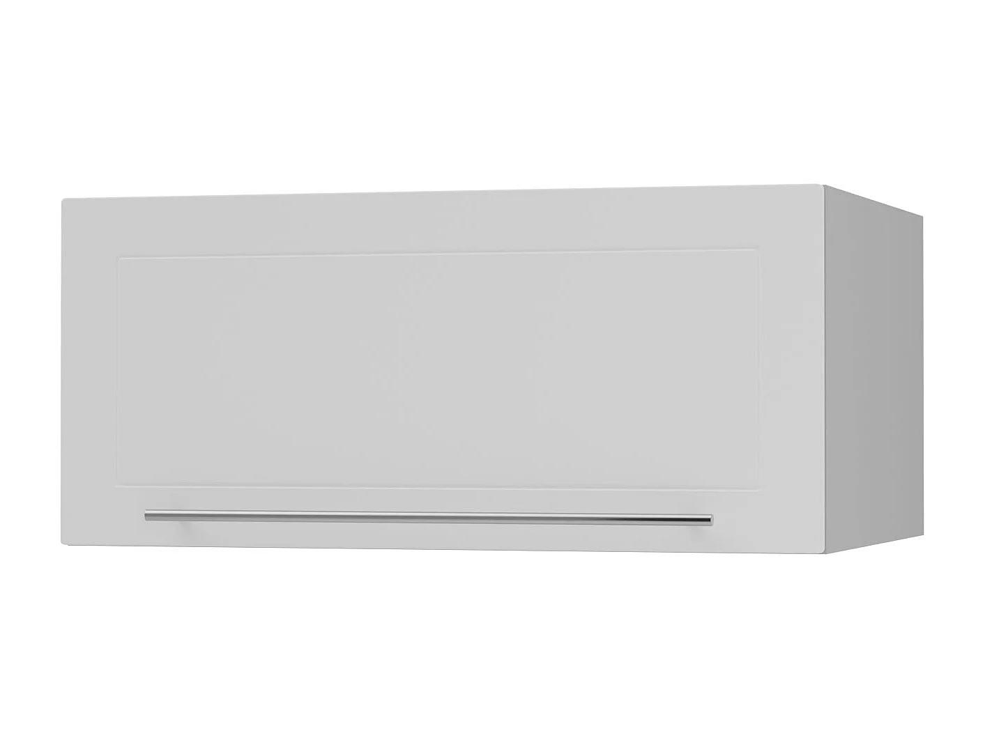 KLAPPHÄNGESCHRANK Kvantum W6B/80 Weiß Matt / Grau Matt 80 / 59 / 36cm