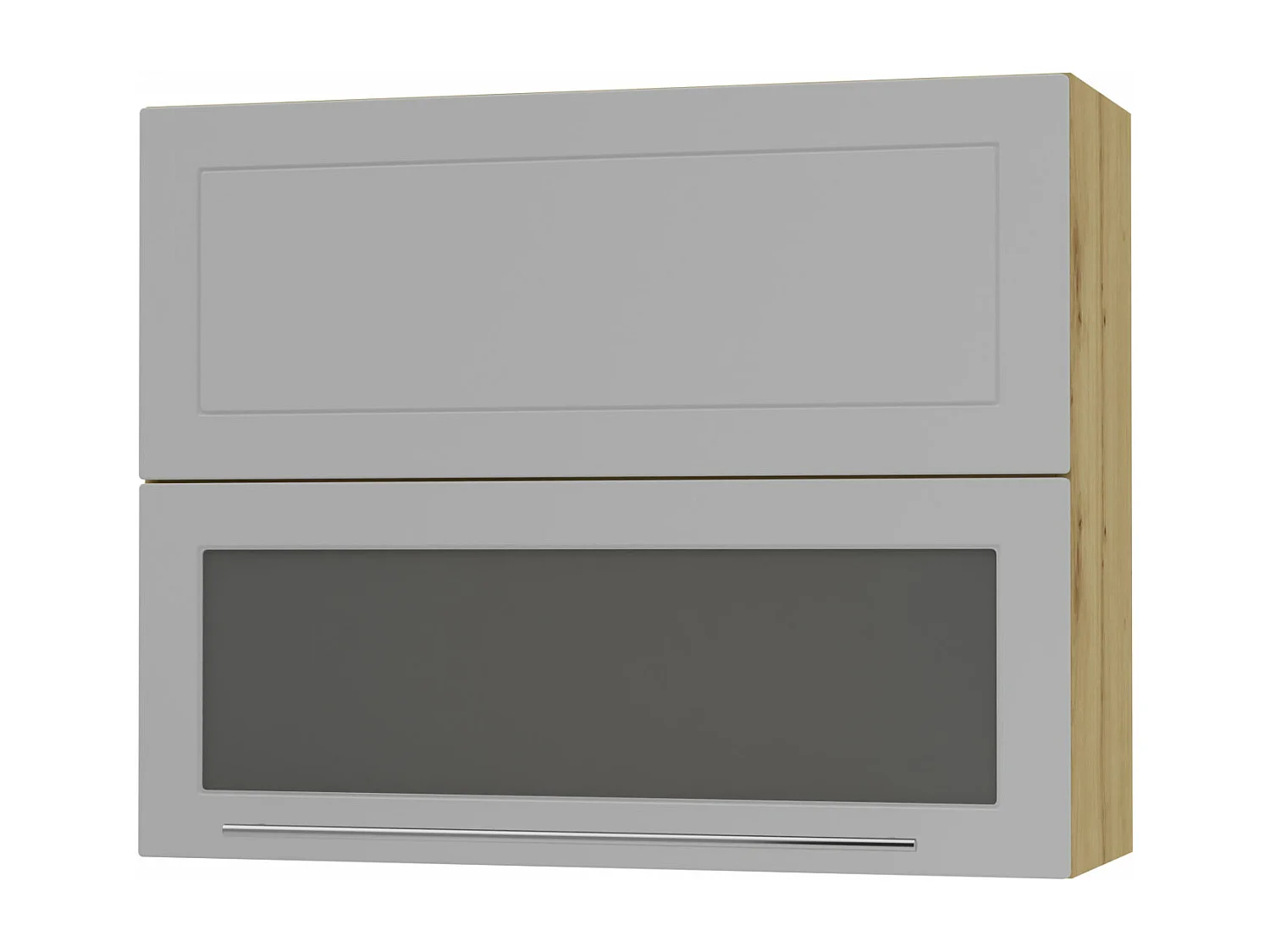 KÜCHENHÄNGESCHRANK Kvantum W8BS/90 Dust Grey Matt / Eiche Artisan Matt 90 / 32,5 / 72cm