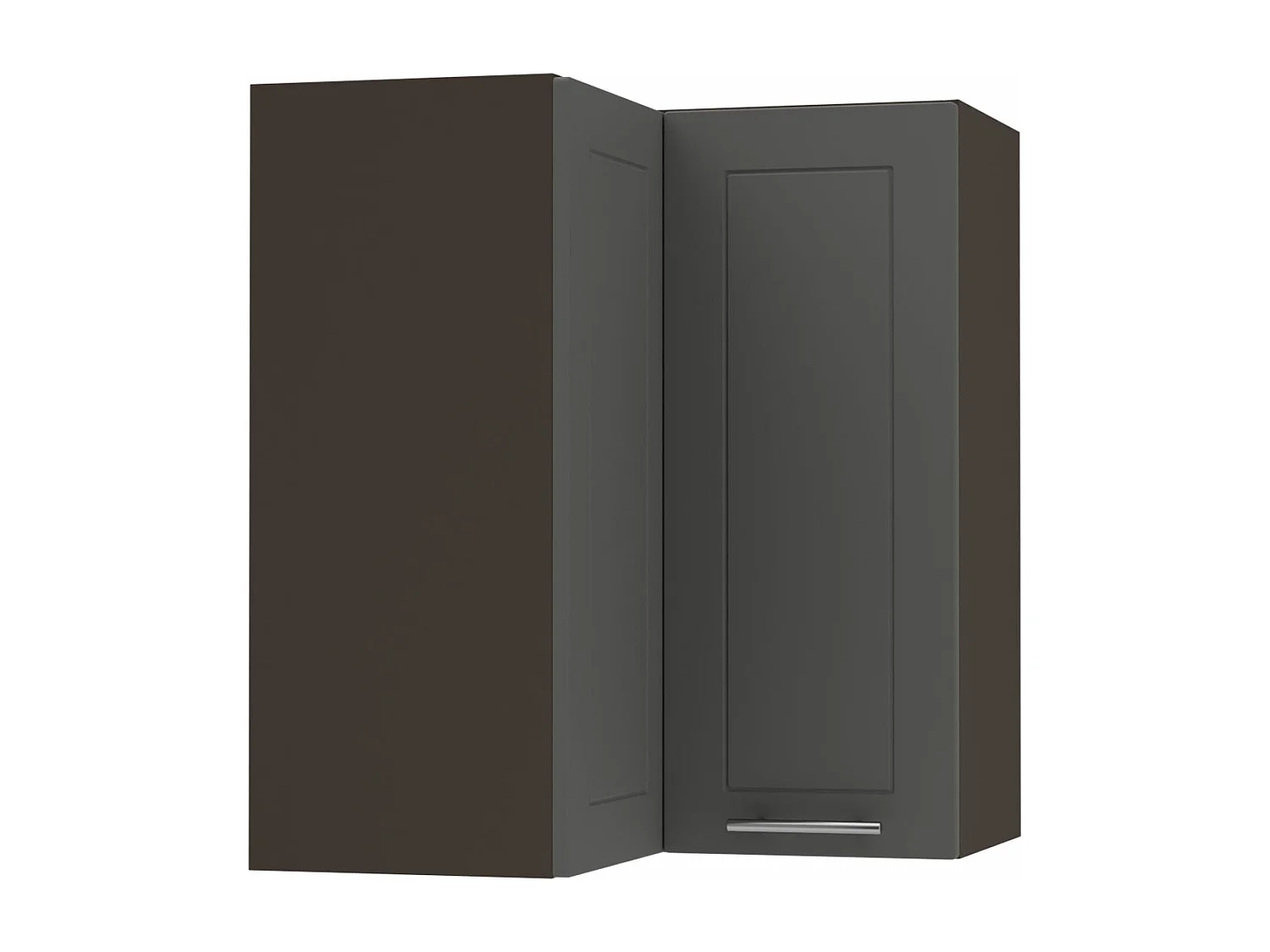 ECKHÄNGESCHRANK Kvantum W12/60 Graphit Matt / Lava Matt 60 / 60 / 72cm