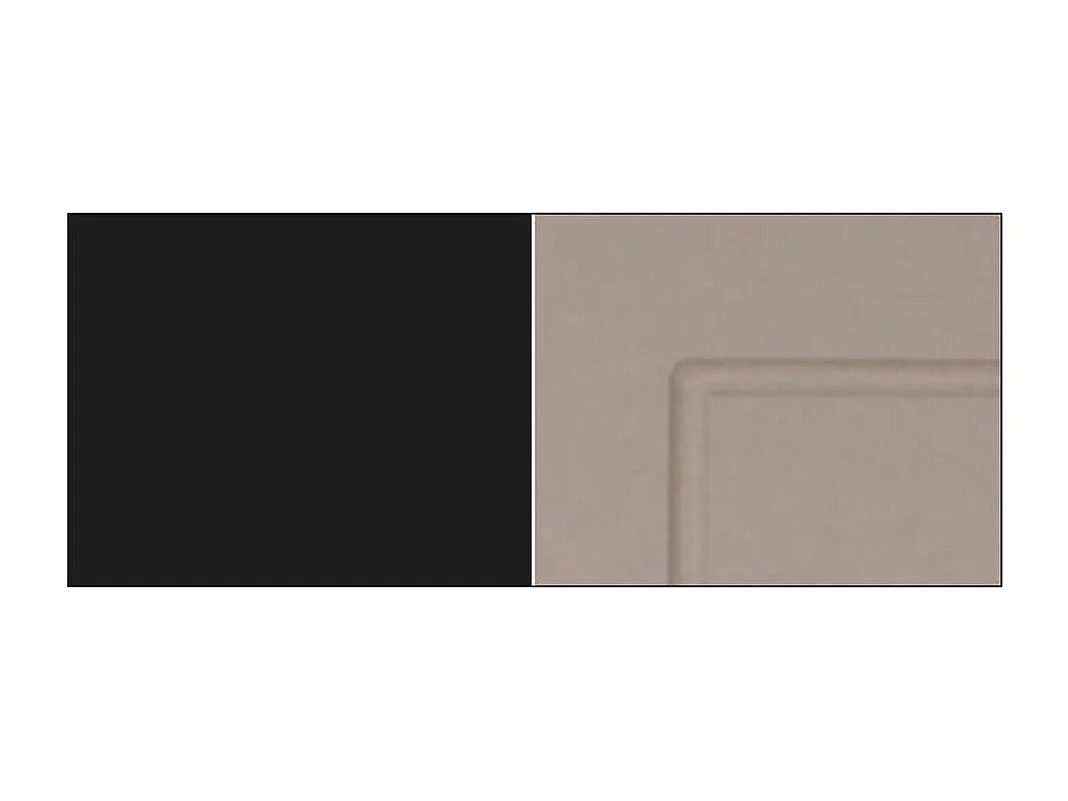 KÜCHENHÄNGESCHRANK Kvantum W10/60 Beige Matt / Schwarz Matt 60 / 60 / 72cm