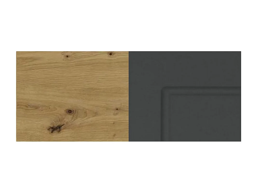 ECKHÄNGESCHRANK Kvantum W12/60 Graphit Matt / Eiche Artisan Matt 60 / 60 / 72cm