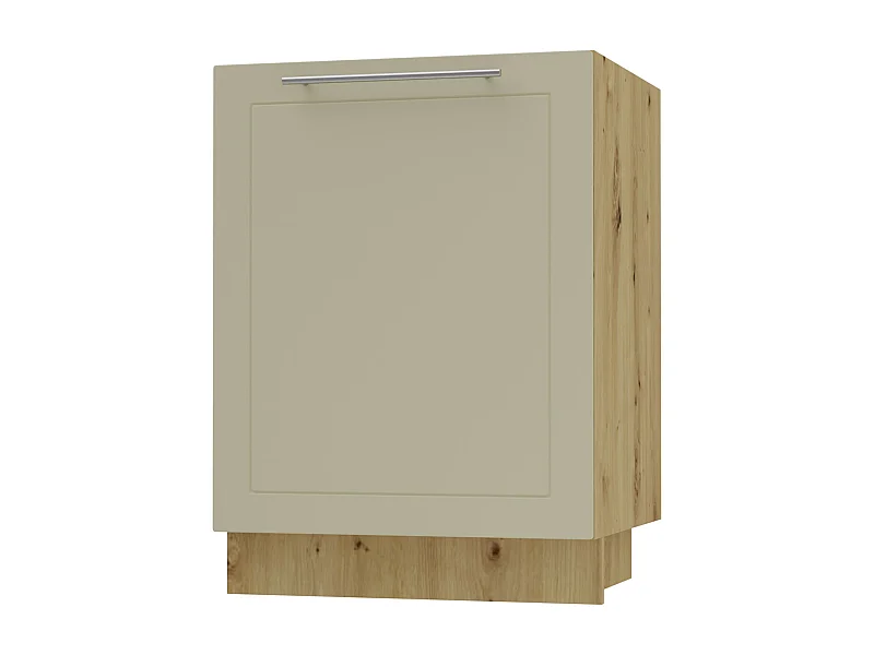 KÜCHENUNTERSCHRANK Kvantum D1D/60 Vanille Matt / Eiche Artisan Matt 60 / 50 / 82cm