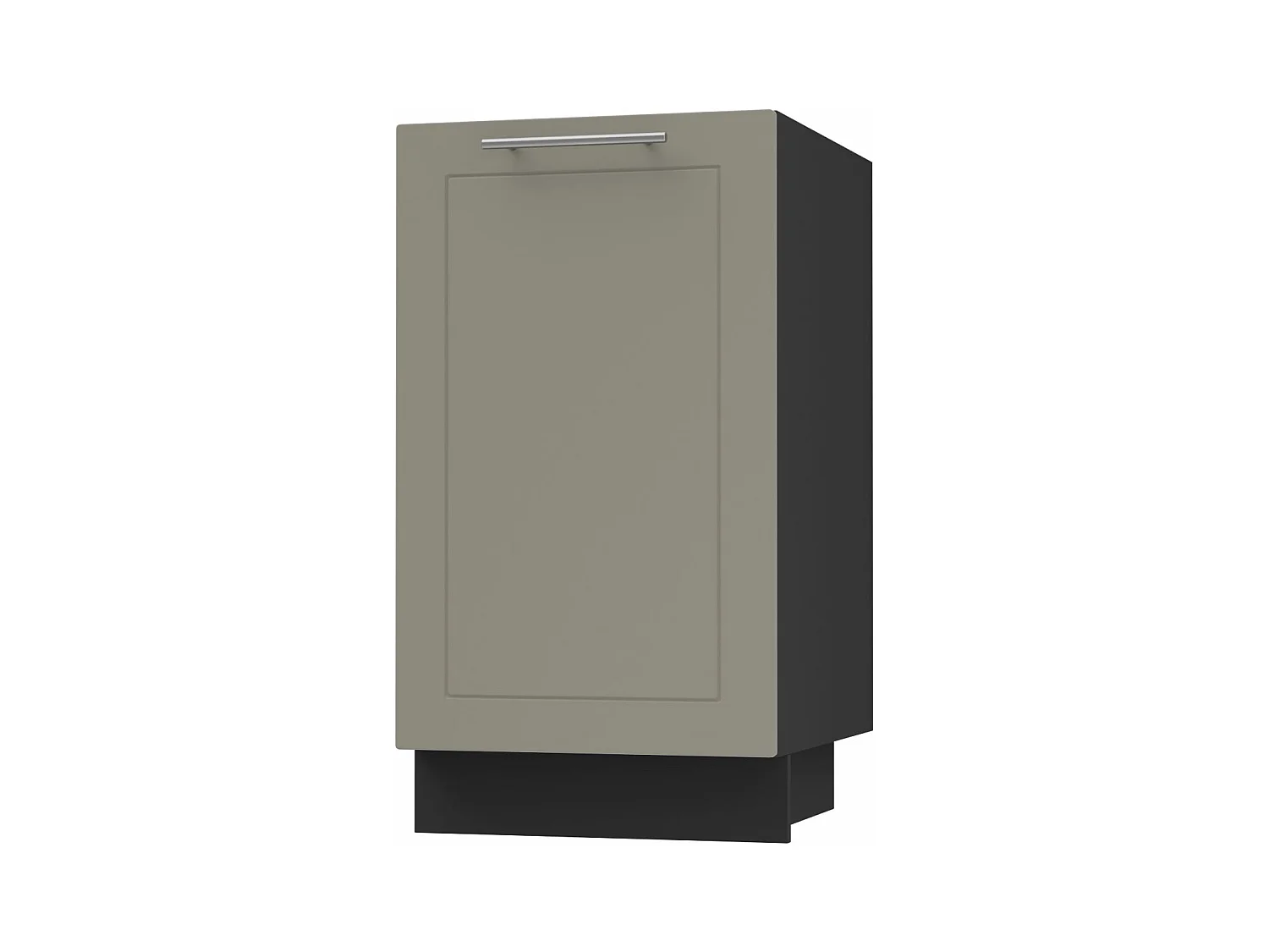 KÜCHENUNTERSCHRANK Kvantum D1D/45 Beige Matt / Schwarz Matt 45 / 50 / 82cm